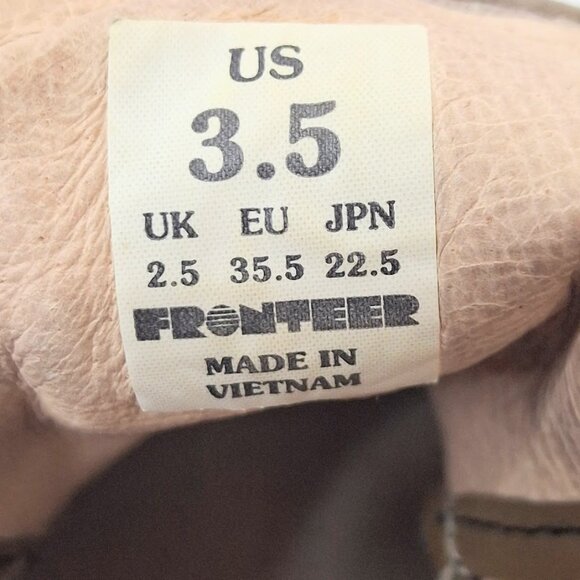 FRONTEER Super Gratton High-Top Brown Suede Sneaker Size 3.5 Youth/ Size 5 Women - Picture 8 of 12